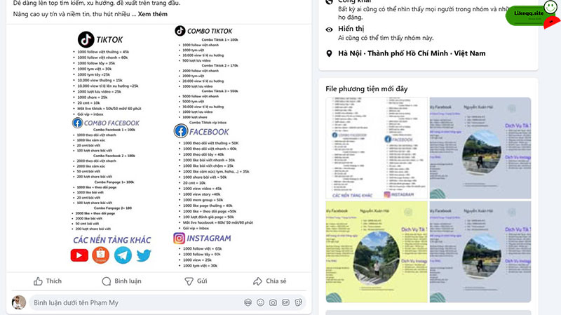 Sài lầm khi tăng member trên facebook