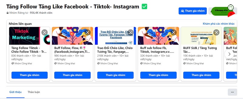 Tăng thành viên nhóm facebook mời bạn bè