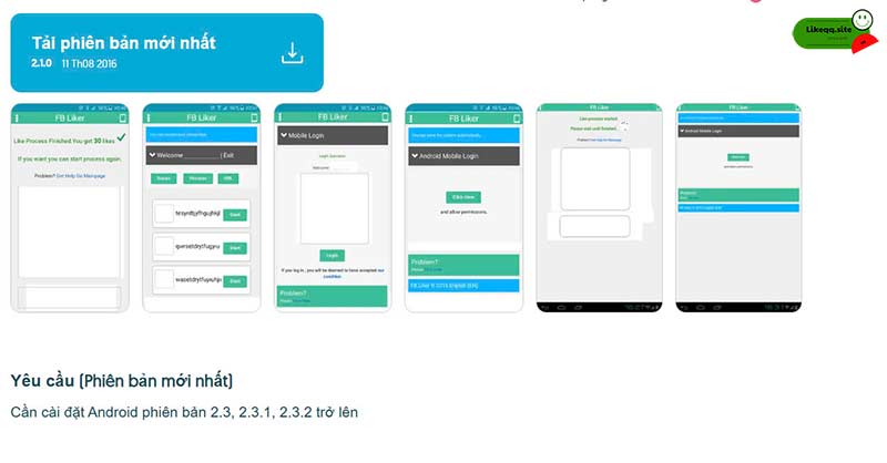 App tăng like ảnh facebook miễn phí