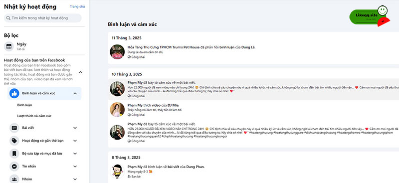 Cách mở chặn like facebook đơn giản