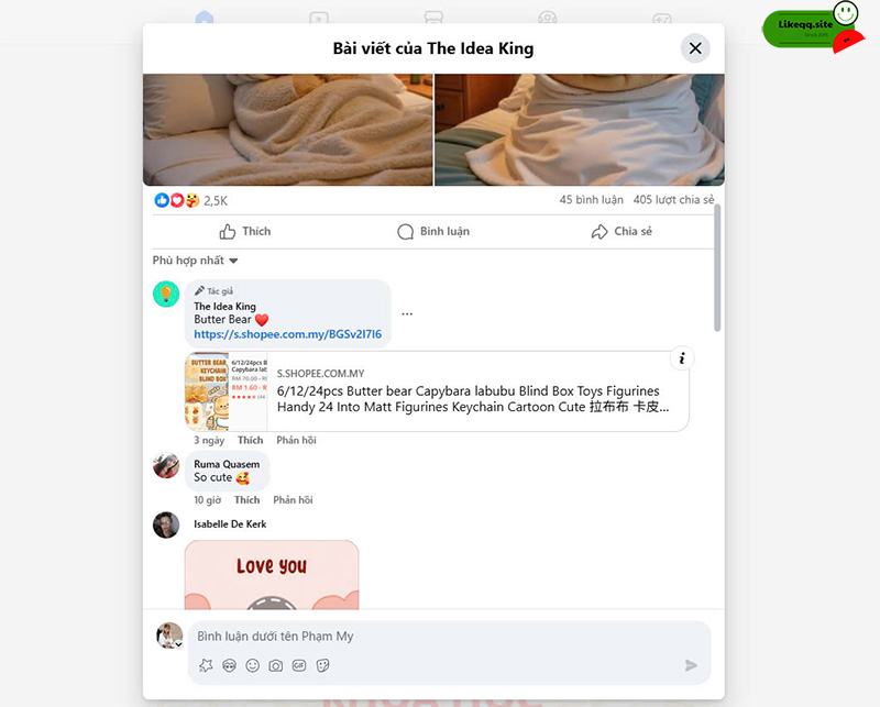 Bị hạn chế bình luận trên facebook
