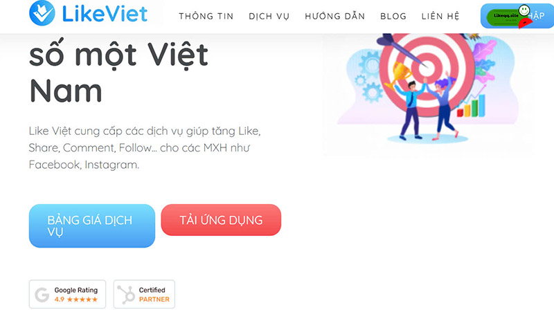 Buff người theo dõi fb miễn phí Likeviet.net