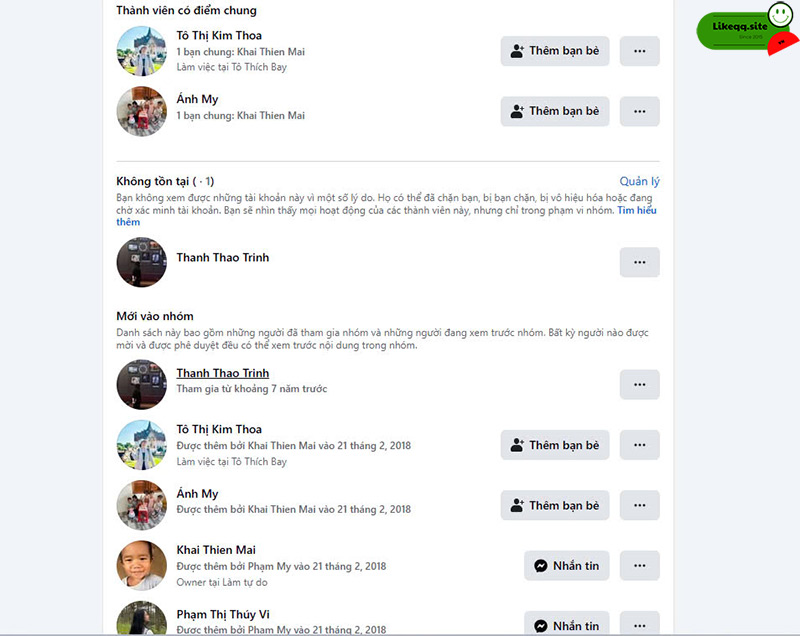 Cách lọc member trong group Facebook thủ công