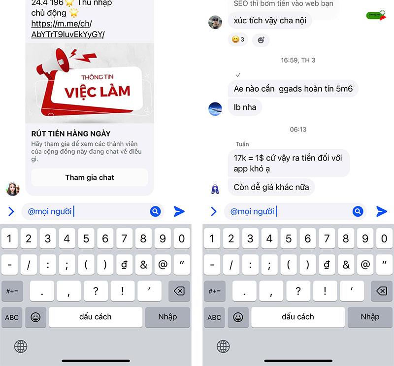 Cách tag mọi người trên mesenger group facebook