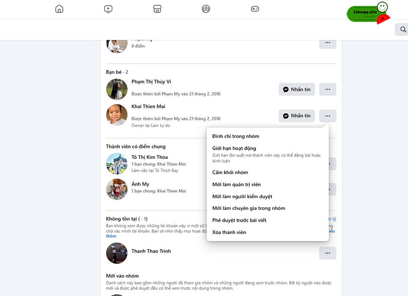 Cách xóa thành viên ra khỏi group Facebook
