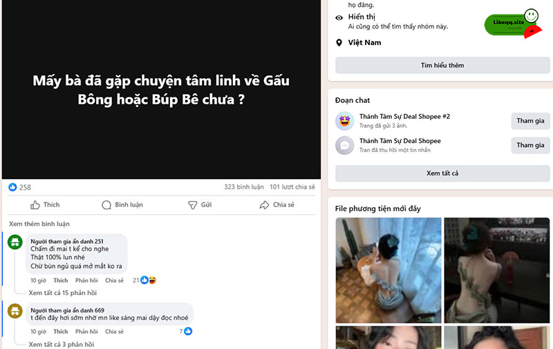 Câu hỏi liên quan đến buff like comment facebook