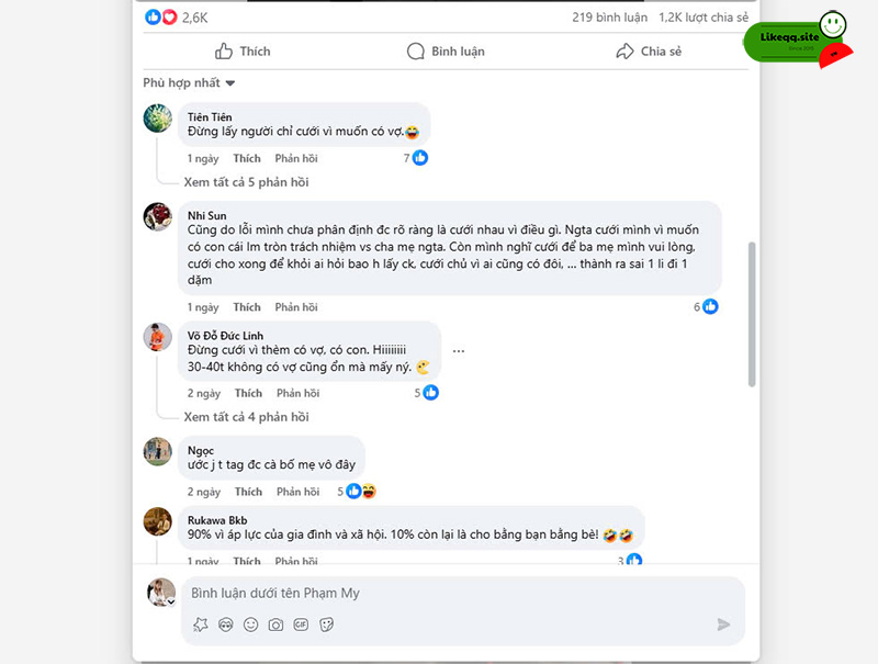 Facebook hạn chế bình luận