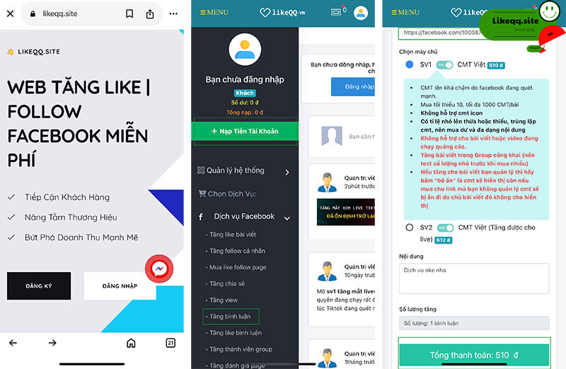 Phần mềm auto comment miễn phí likeqq.site