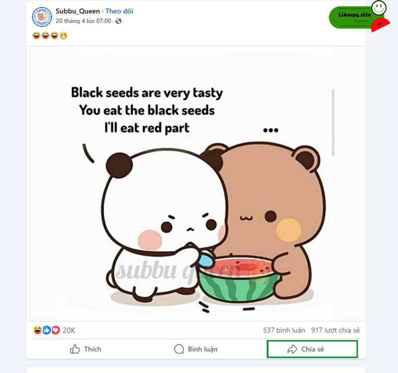 Sai lầm khi hack lượt chia sẻ facebook
