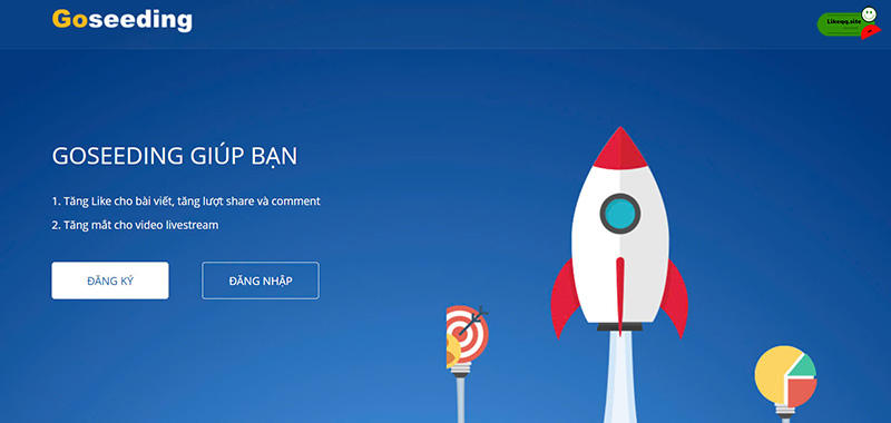 Trang web tăng follow facebook miễn phí gosseeding