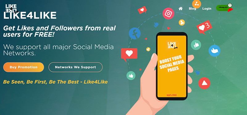 Web tăng fl facebook miễn phí like4like