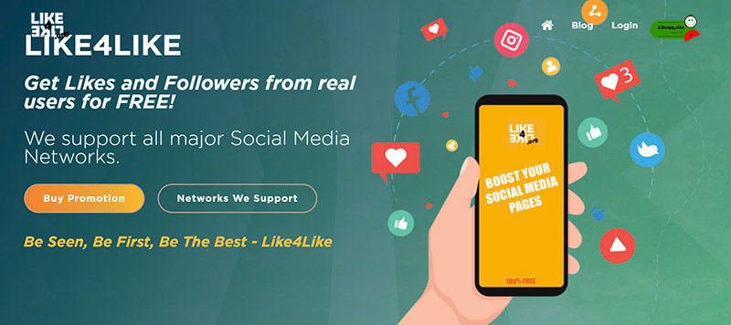 App tăng fl facebook miễn phí Like4Like