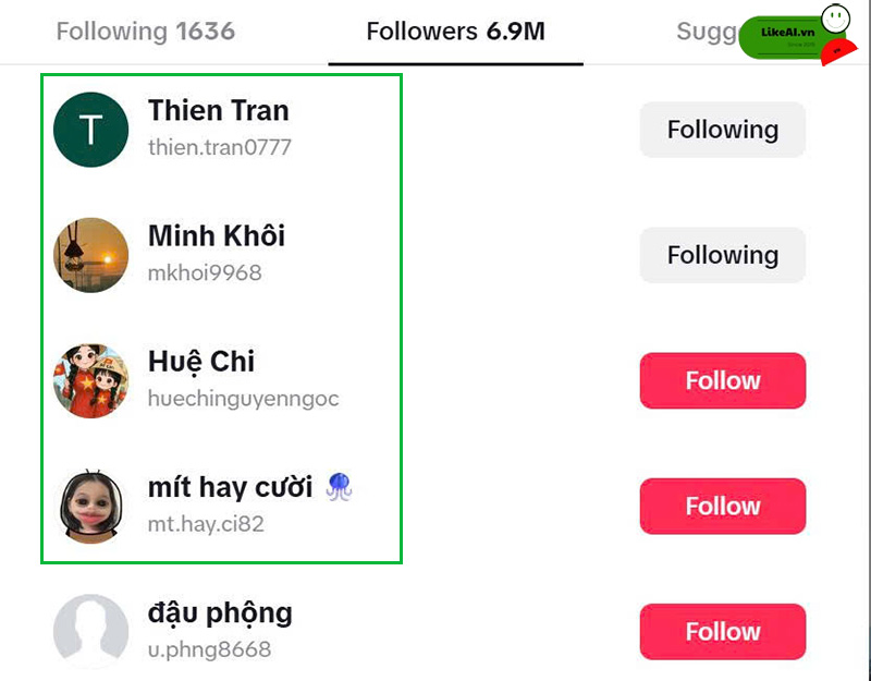 Cách kiểm tra chất lượng follow