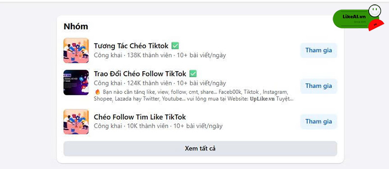 Chéo fl tiktok trên facebook