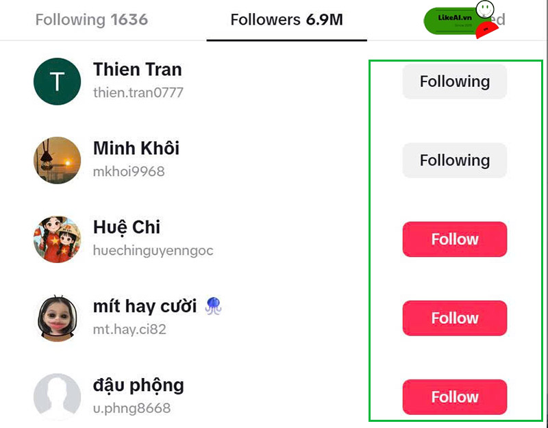 Một ngày được follow bao nhiêu người trên tiktok