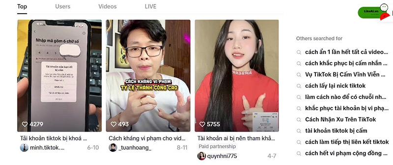 Nguyên nhân không follow được trên tiktok do vi phạm