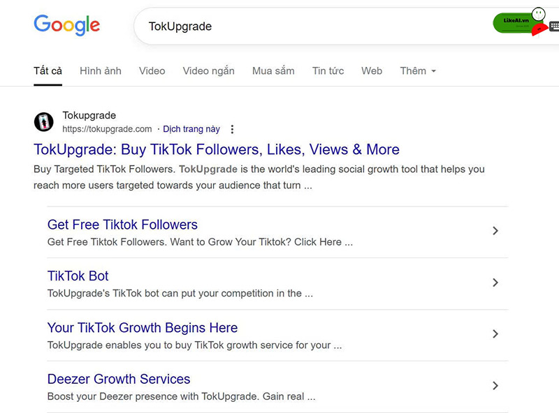 Tăng follow tiktok miễn phí TokUpgrade