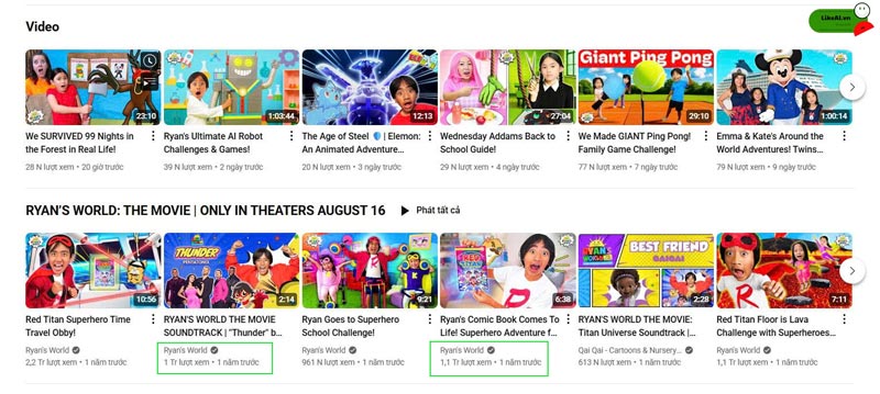 1 triệu view YouTube được bao nhiêu tiền ở Mỹ