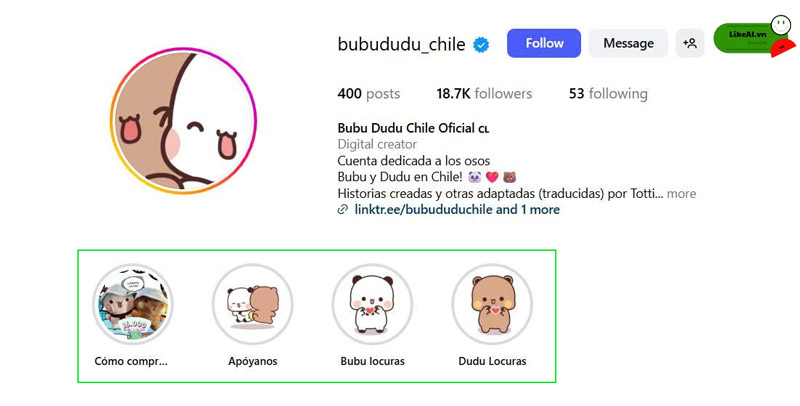 Buff follow Instagram