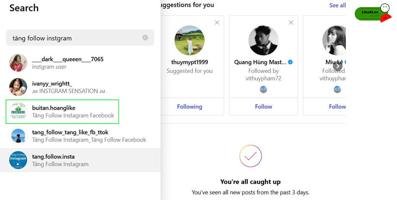 làm sao để tăng follow insta