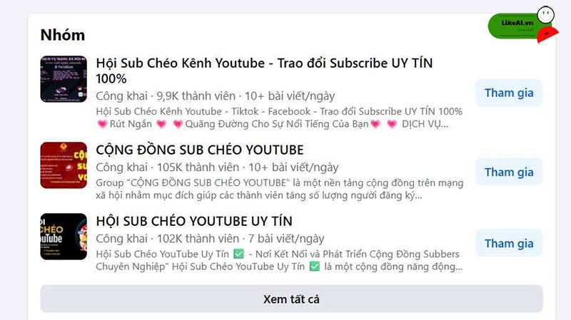 Ưu nhược điểm sub chéo trao đổi sub Youtube
