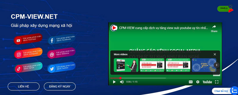 Web sub chéo YouTube miễn phí Cpm-view.net