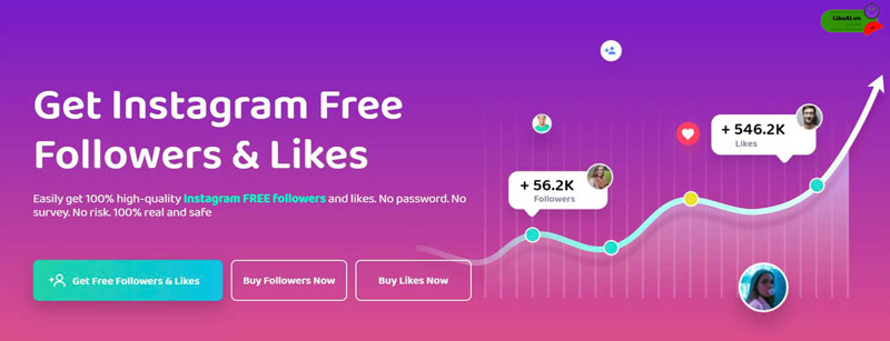Web tăng follow instagram miễn phí GetInsta